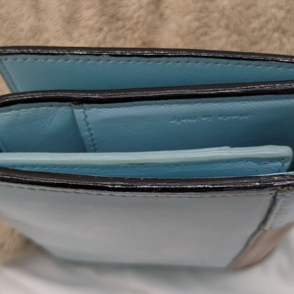 CELINE Leather Frame Bi-Color Wallet - Picture 12 of 14